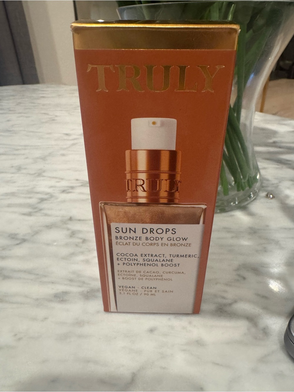 TRULY Sun Drops Bronze Body Glow - Copper Bronze Shimmer Bottle